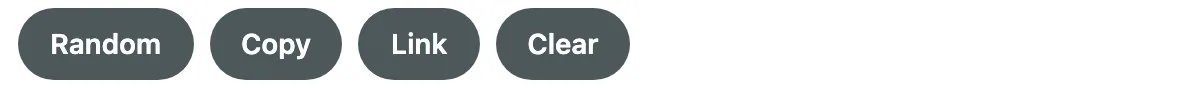 Random, Copy, Link and Clear buttons under the text box of the Morse Code Translator